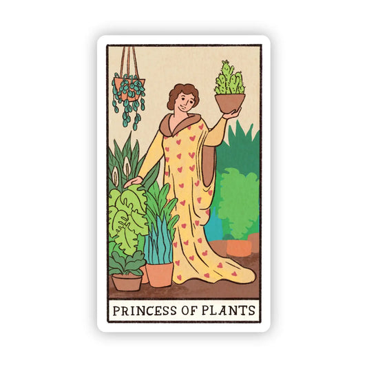 Sticker - "Princess of Plants" Tarot Card