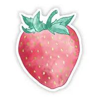 Sticker - Strawberry Watercolor