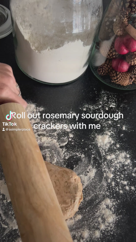 Whole Wheat Rosemary Sourdough Crackers - Frozen Dough